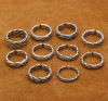 Accessory, retro one size ring handmade suitable for men and women for beloved, wholesale, silver 925 sample