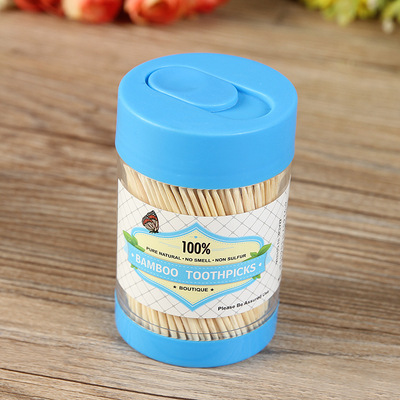 滑盖牙签新款创意竹签水果签一次性酒店时尚家用定制新品牙签批发