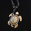 Necklace, two-color pendant, European style, wholesale