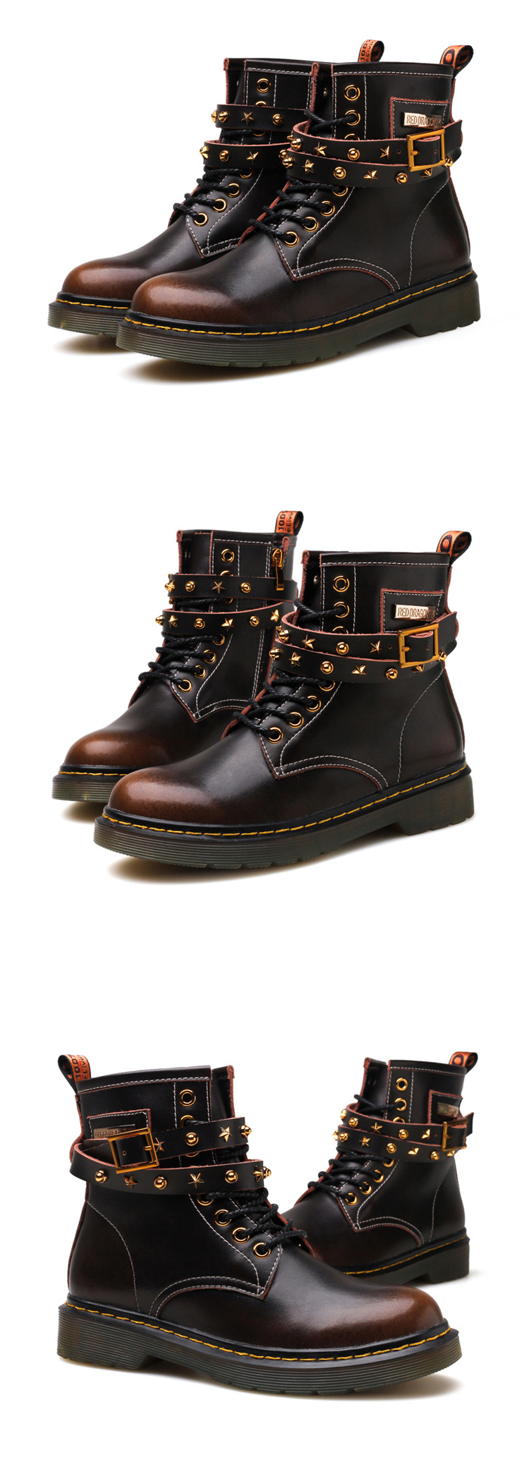 Bottes femme IMPRESSION VERTE en En cuir - Ref 3355071 Image 33