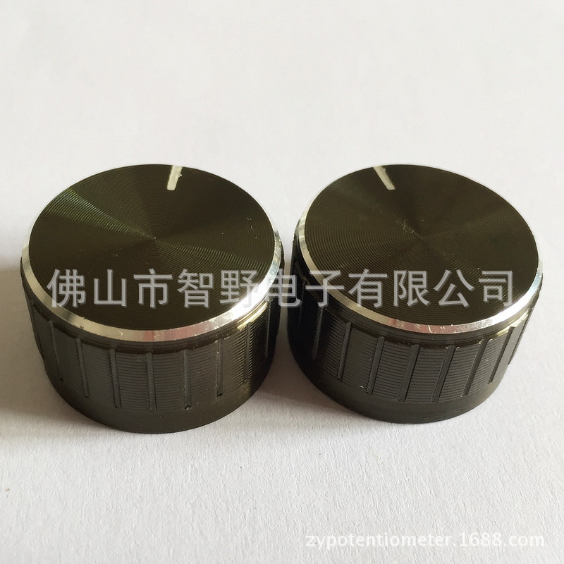 供应优质电位器旋钮 30*17铝合金黑色旋钮