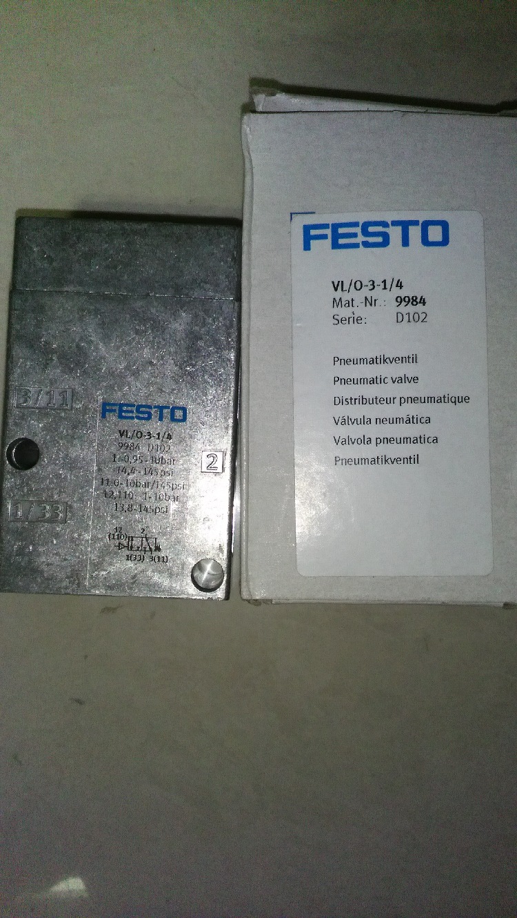现货供应 FESTO  VL/0-3-1/4  9984