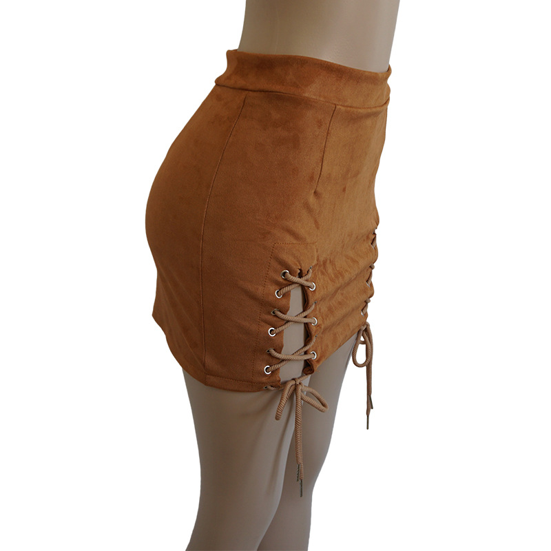 Jupe femme LANGUE DES FLEURS en Daim - Ref 3330249 Image 69