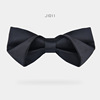 Black classic suit handmade English style, men's bow tie with bow, wholesale