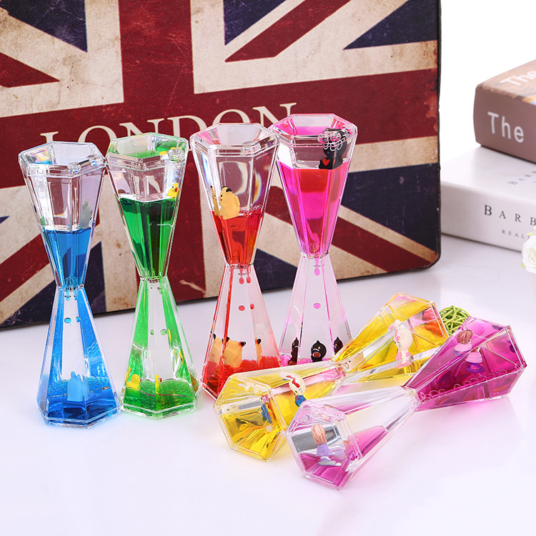 广州正品六角漂浮油漏液体沙漏摆件 场馆景区热销 工艺品创意|ms