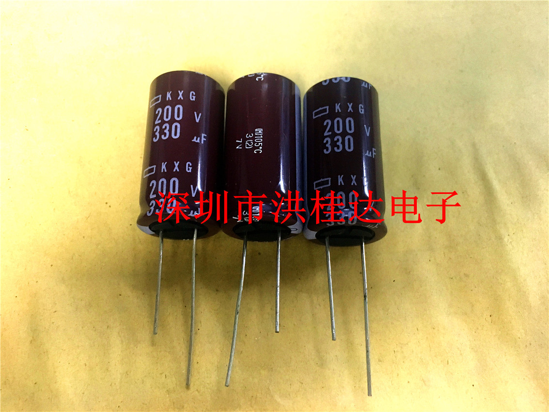 日本黑金刚 NCC电解电容200V330UF 18X35 KXG系105度330UF200V
