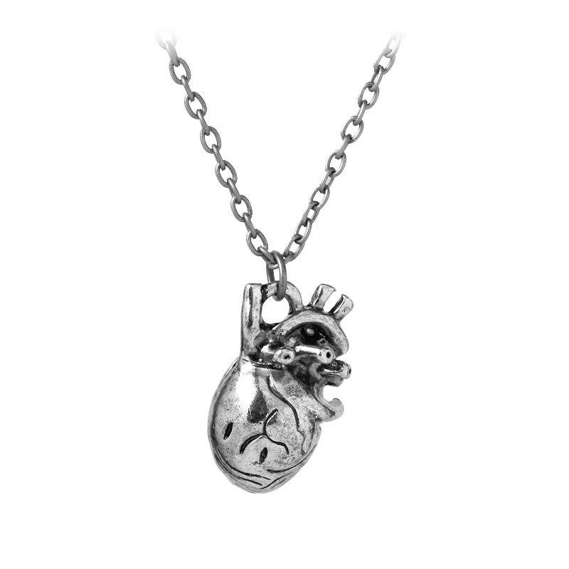 Fashion New Men's Anatomical Heart Pendant Necklace Wholesale Nihaojewelry display picture 17