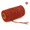08# red+black*2mm dual -color cotton rope (100 yards)