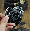 Metal watch, European style, punk style, genuine leather