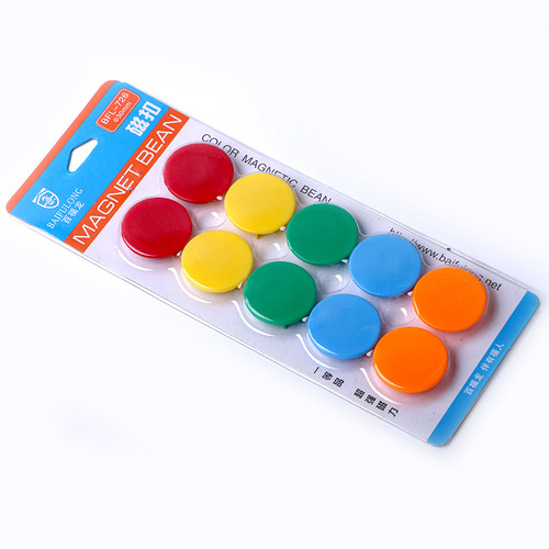 Funi Baifulong BFL-726 Magnetic Particles, Flat Color 30mm Whiteboard Magnets / Refrigerator Stickers / Magnetic Clips