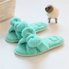 Summer slippers, cute footwear indoor with bow