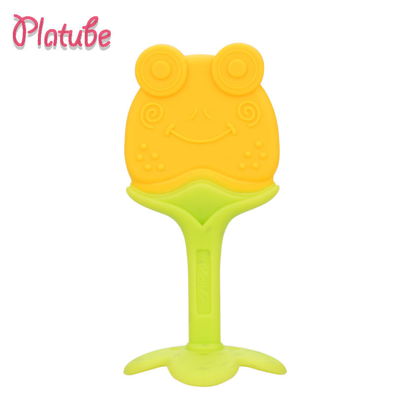 Baby Teether Baby Silicone Molar Stick Children's Stereo Strawberry Fruit Teether Baby Products