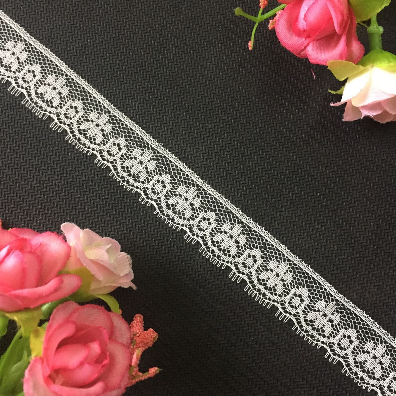 现货626-1 2CM双牙边无弹蕾丝花边DIY服装辅料装饰