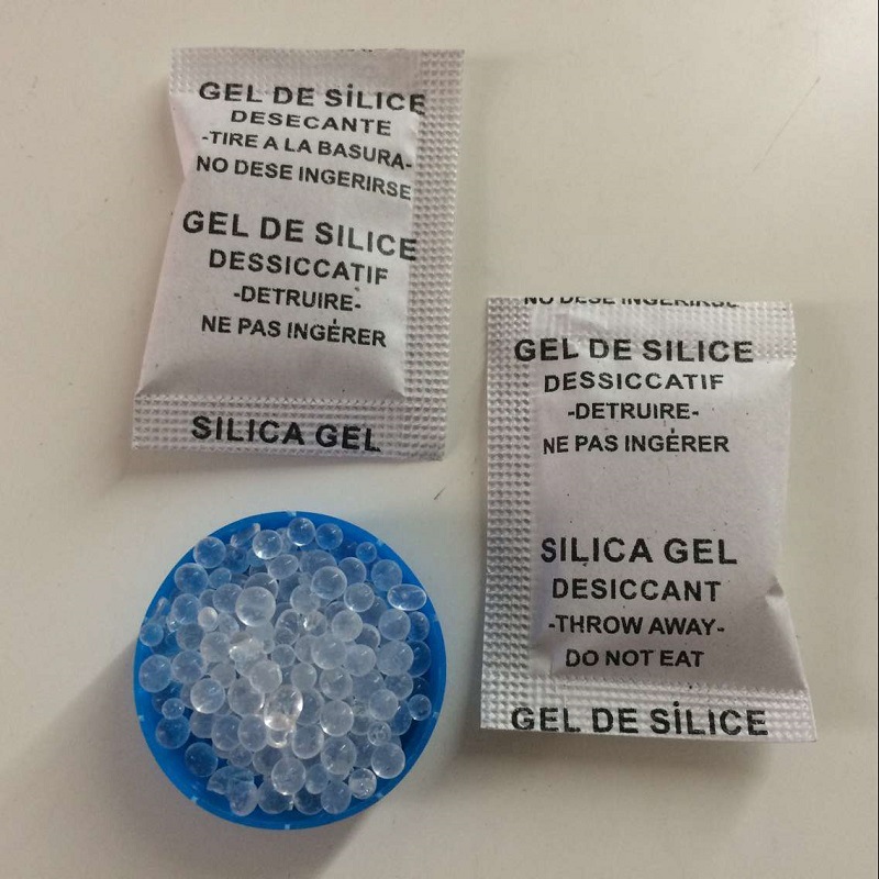 2克三国语言英文 法文 西班牙文硅胶干燥剂