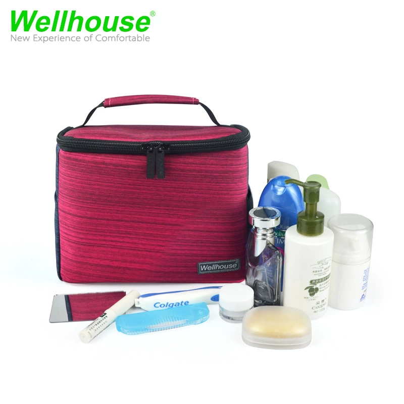 Изящная косметичка Wellhouse, многоотсековый для деловых поездок, небольшой объем хранения, водоотталкивающая ткань