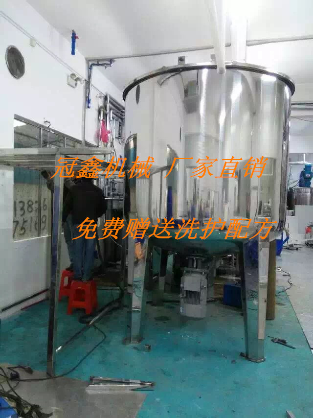 5吨洗衣液搅拌机 不锈钢搅拌罐 洗洁精设备 洗衣液搅拌罐