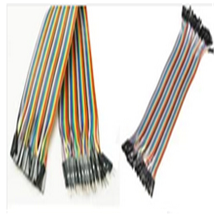 杜邦线彩排40P双头1P一公一母公对母长30CM12股优质排线优质铜丝