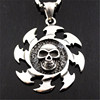 Rotating pendant stainless steel, accessory, men's fashionable Hot Wheels, necklace, European style, punk style