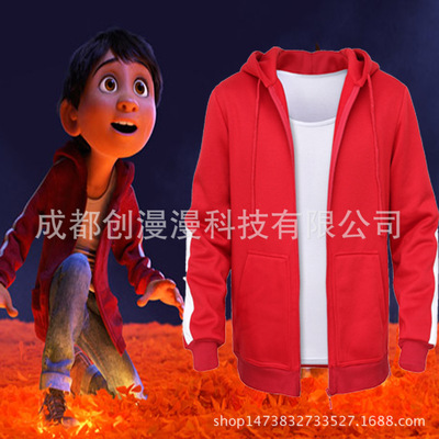 Best Sellers To dream COCO Miguel gules coat hoodie Plush thickening Sweater children clothing