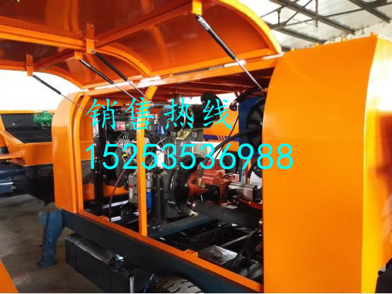 柴油混凝土输送泵 水泥泵 高压混凝土泵 82KW柴油托泵 柴油地泵