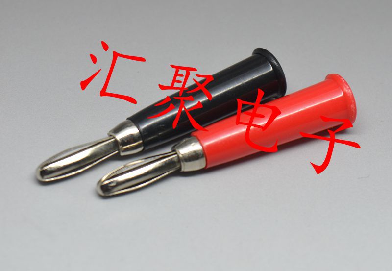 （焊接）四叶喇叭香蕉插头 4MM香蕉端子 B型香蕉插头
