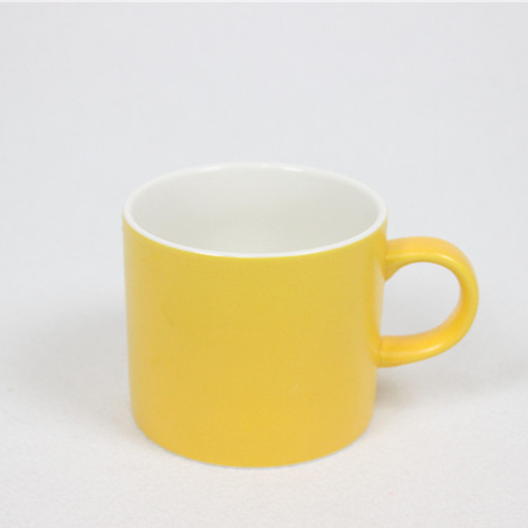 Fábrica directa mate esmalte taza de café de cerámica taza de té 6 color caramelo taza de café arco mate de gran capacidad