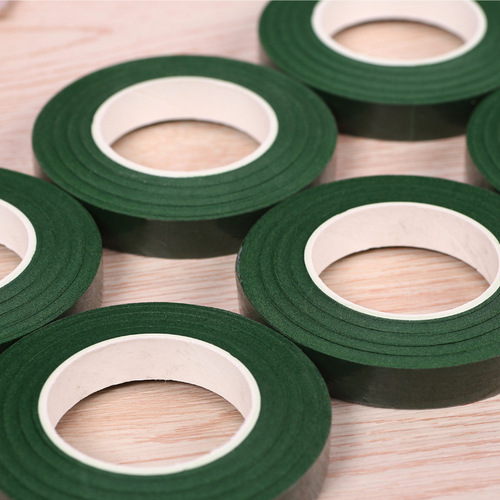 Green tape, fabric tape, strong high-viscosity packaging material, twist stick bouquet, green tape diy production material