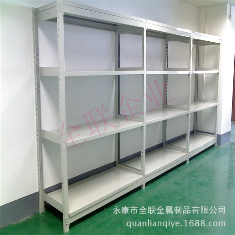 厂家直供批发标准仓储仓库货架 轻型中型货架 角钢层板货架