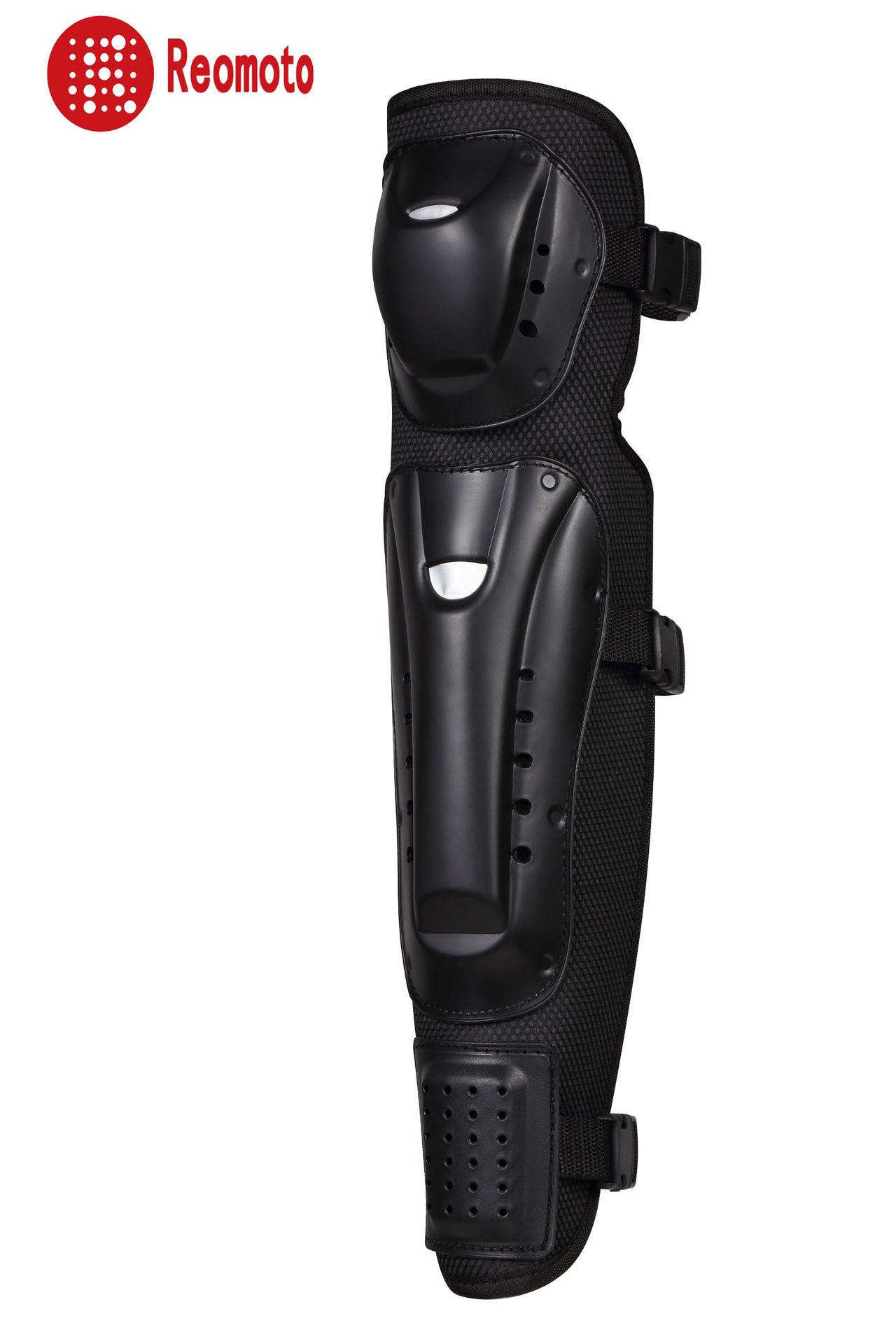 Bienes genuinos motocicleta cross-country carreras de protección de la pierna sitio construcción de protección de la rodilla almohadilla resistente a la gota Knight rodillera larga 52cm