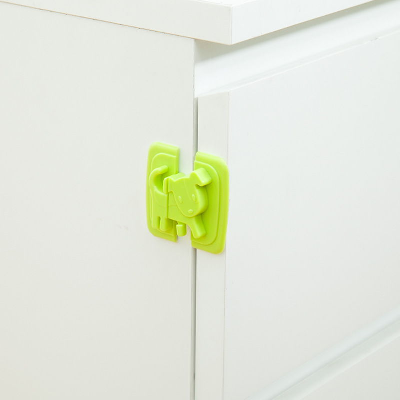 儿童多功能锁防夹手冰箱直角柜门锁婴儿宝宝防护锁