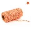 05# orange+white*2mm two -color cotton rope (100 yards)
