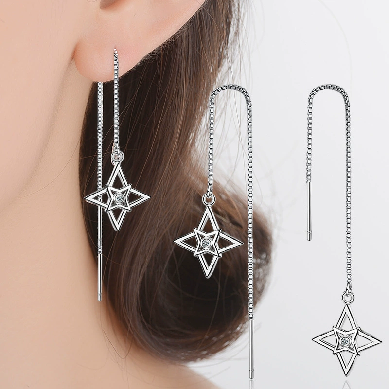 Серьги, аксессуар, простой и элегантный дизайн