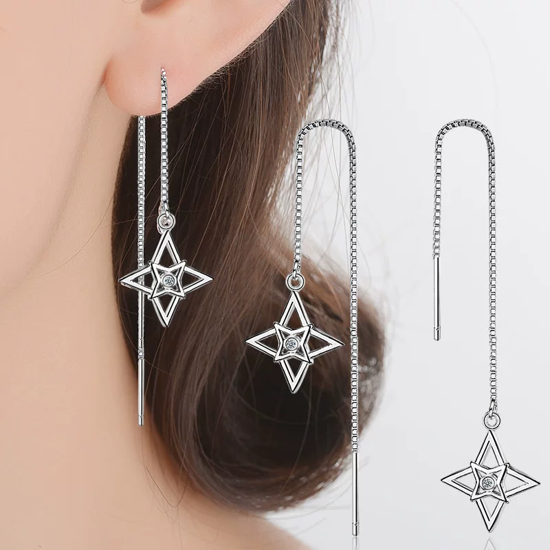 Серьги, аксессуар, простой и элегантный дизайн