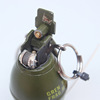 802 Army Green Platform keychain Sand wheels, fire lighter, creative mini handle paint paint pendant