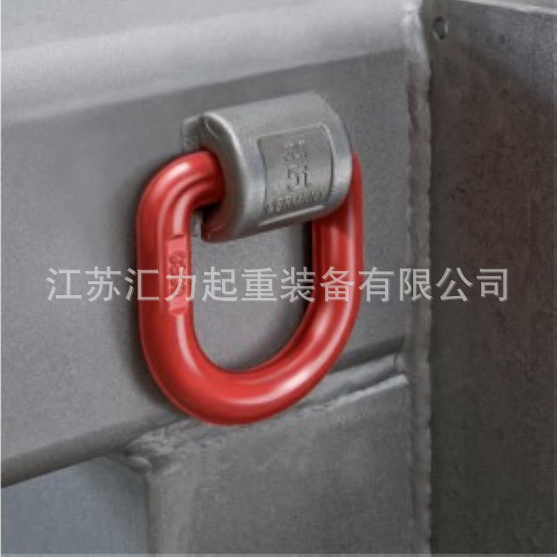 焊接环5t焊接吊环5.3t 焊接起重D型吊环带弹簧卡环吊耳模锻吊耳