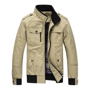 Autumn casual cotton jacket slim fashion wash men’s Korean jacket