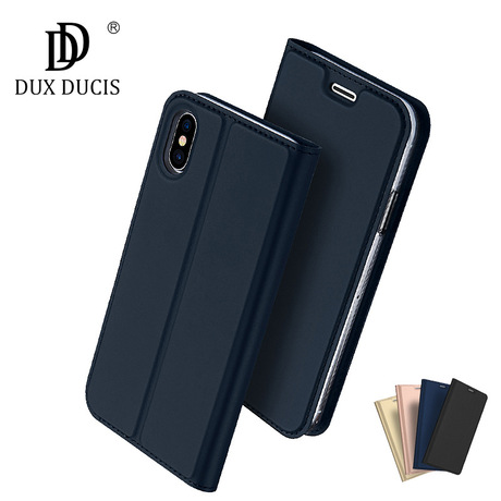 DUX DUCIS 新款iphoneX手機殼 蘋果10皮套防摔帶卡袋保護套商務款工廠,批發,進口,代購