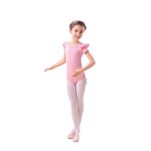 Girl tutu skirt ballet dance dresses children's long and short sleeve training dress children's Latin dress competition dress