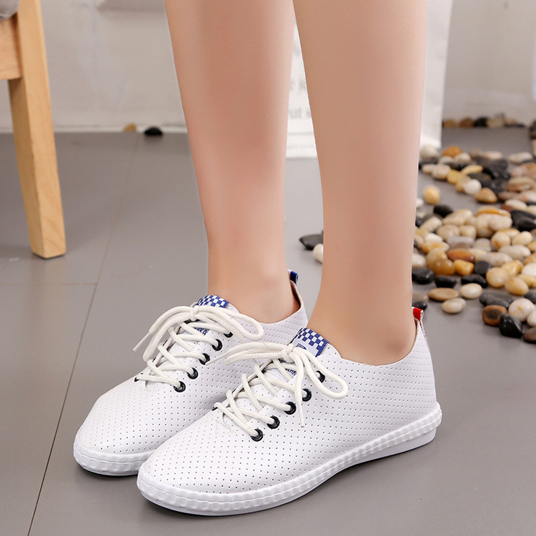 2019 Ladies Sports ventilation leisure time Women's Shoes Frenum Crocs lady summer Single shoes new pattern White shoes