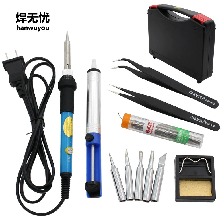 Электрический паяльник костюм регулируемой температуры Электрический паяльник 110 В Костюм инструмент 220 В 60 Вт паяльник производители костюма