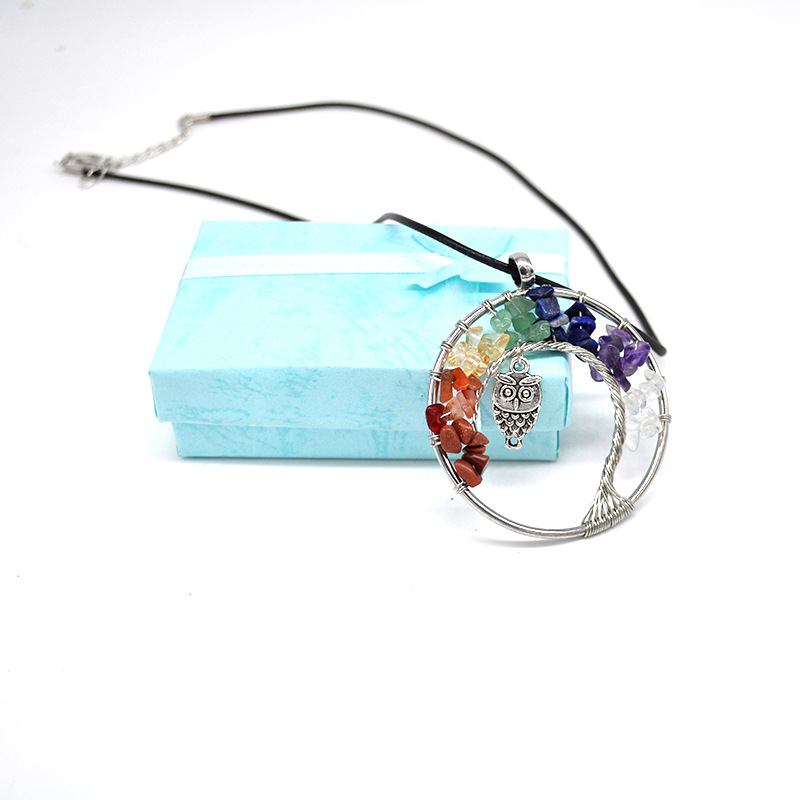 Retro Owl Resin Handmade Pendant Necklace 1 Piece