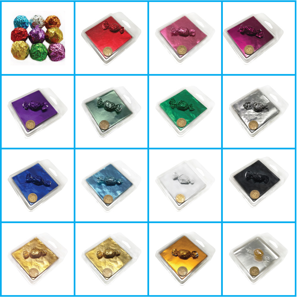 东莞工厂直销铝箔糖果包装纸,巧克力包装纸102X102mm(四寸糖果纸)