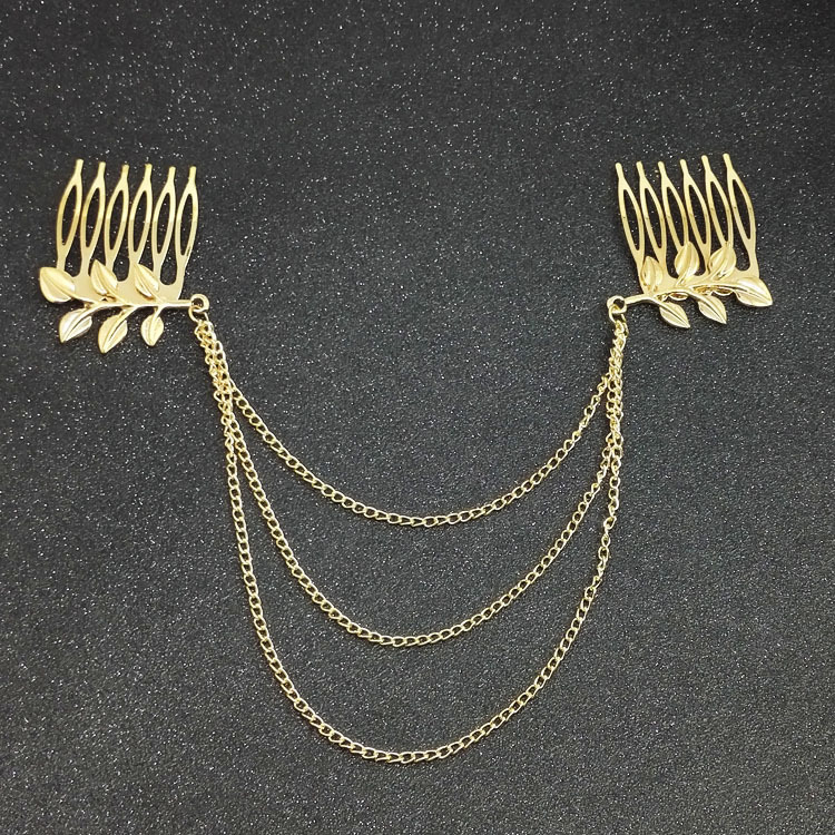 Leaf Chain Hair Comb Style 3