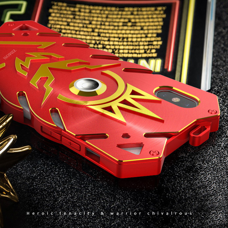 SIMON New THOR II Magnetic Bracket Aviation Aluminum Alloy Shockproof Armor Metal Case Cover for Apple iPhone X