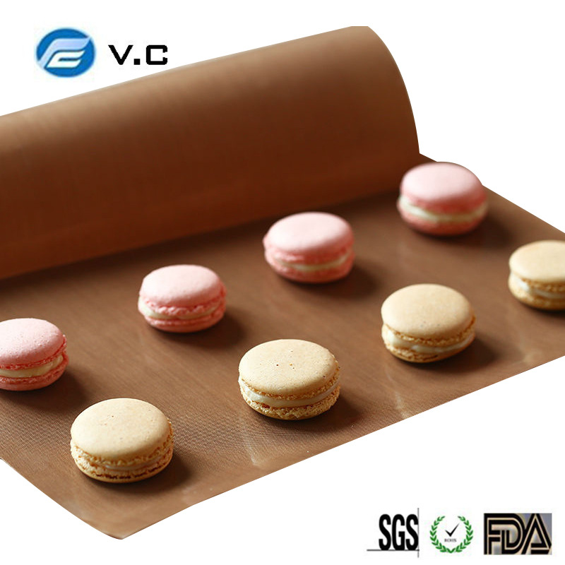 耐高温不粘烧烤烤肉垫 户外野餐烧烤棕色烤盘片特氟龙烤炉垫批发