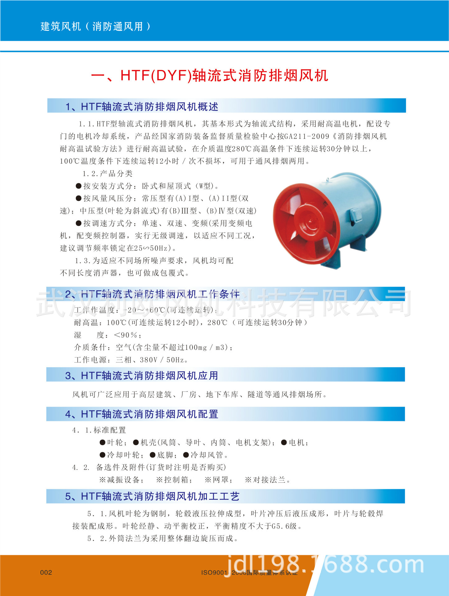 HTF系列风机参数