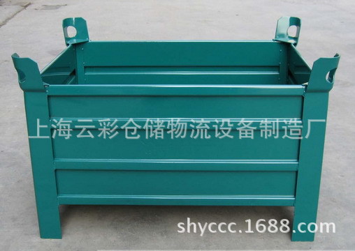 上海武汉汽车零部件周转料架钢制周转箱金属波纹板箱金属箱铁板箱