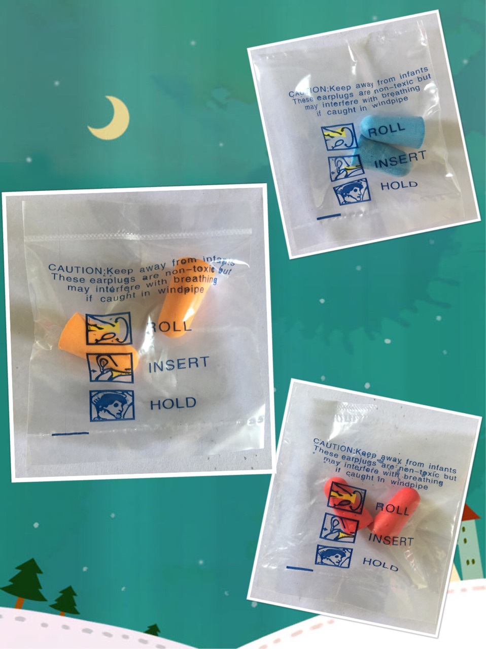 现货供应PE袋装慢回弹PU海绵学习耳塞隔音降噪防噪音睡眠耳塞