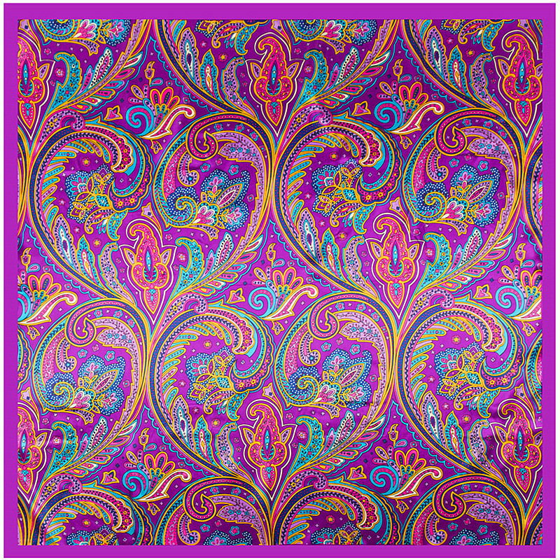 110g Weight Scarf Classification Holiday, Daily Occasion Polyester Material Monogram Pattern All Seasons Season Women's Gender Elegant, Business, Retro Style Women's Elegant Business Retro Monogram Polyester Scarf 2
