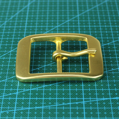 内径40mm纯黄铜扣头男士手工皮带扣头日字针扣腰带扣头 厂家批发|ru